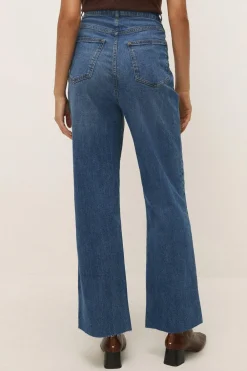 Discount Oasis Wide Leg Jean Mid Wash