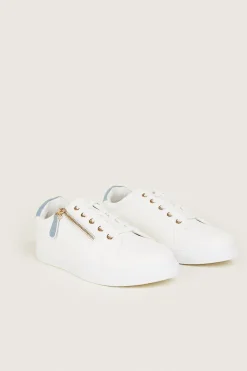Online Oasis Zip Side Detail Trainers Blue