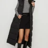 Best Oasis Zip Through Longline Puffer Gilet Khaki