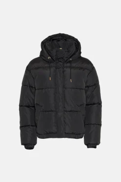 Clearance Oasis Zip Through Puffer Coat Black